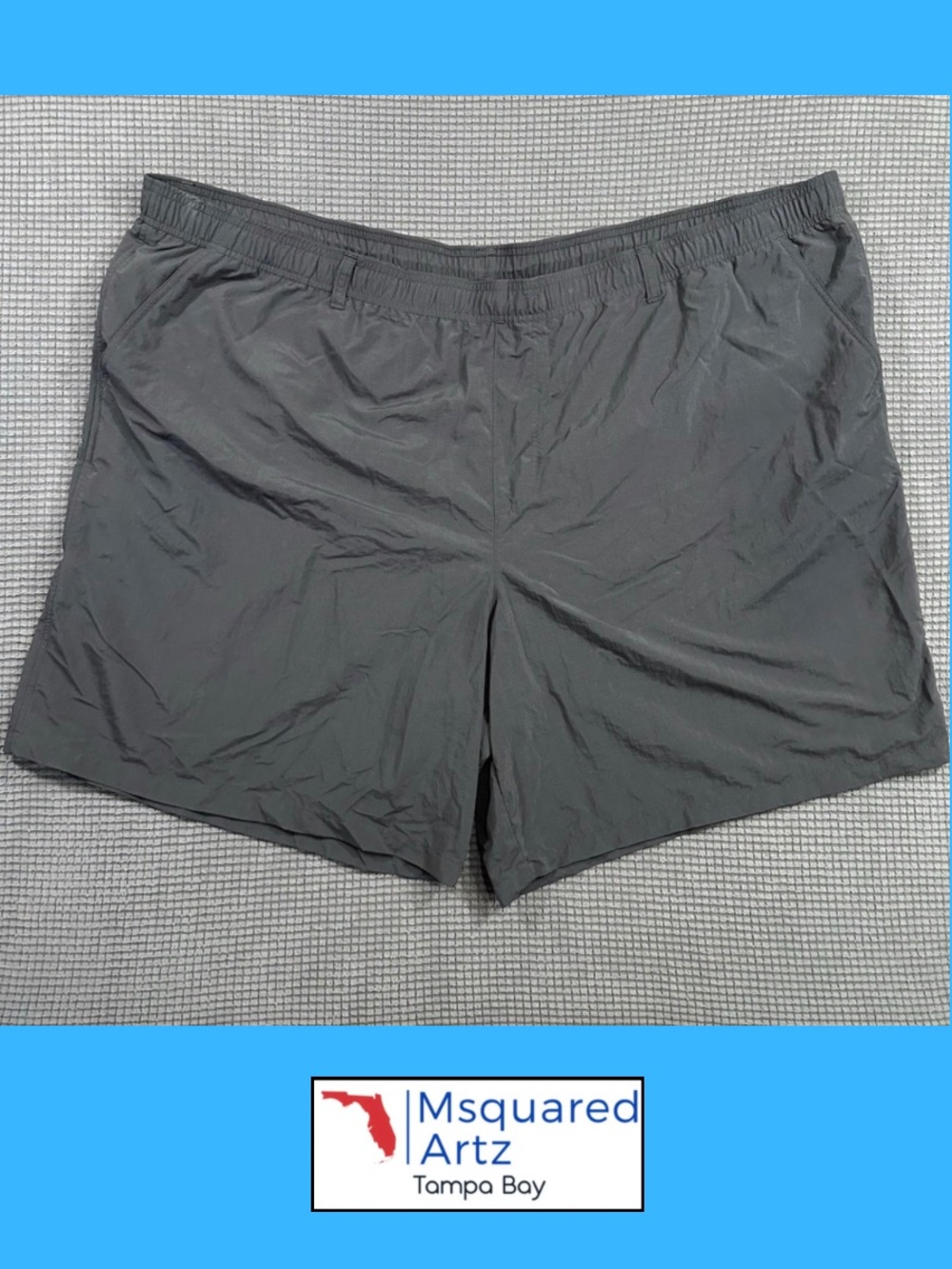 Columbia Sportswear Swim Trunks Men's 4X Black Quick Dry Mesh Lined Beach Shorts